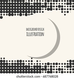 Abstract grunge halftone dot texture. Monochrome background.Vector illustration.