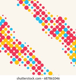 Abstract grunge halftone dot texture. Color background.Vector illustration.
