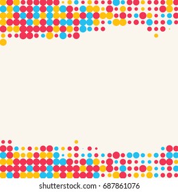 Abstract grunge halftone dot texture. Color background.Vector illustration.