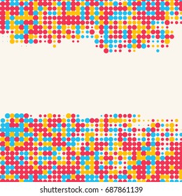 Abstract grunge halftone dot texture. Color background.Vector illustration.