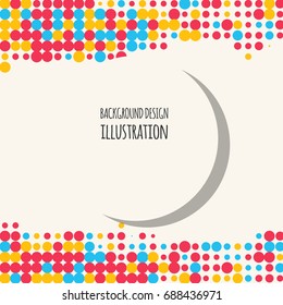 Abstract grunge halftone dot texture. Color background.Vector illustration.