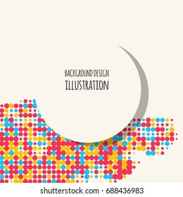 Abstract grunge halftone dot texture. Color background.Vector illustration.