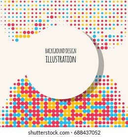 Abstract grunge halftone dot texture. Color background.Vector illustration.