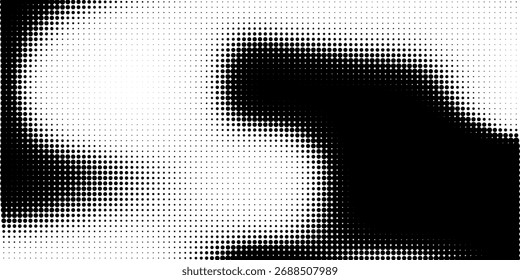 Abstract grunge halftone dots pattern texture background. Modern dotted template vector illustration for design, covers, web sites, banners.