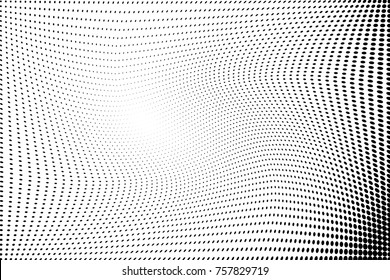 Abstract grunge halftone dots pattern texture background. Modern dotted template vector illustration for design, covers, web sites, banners.
