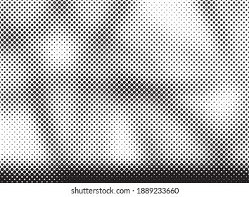 Abstract grunge halftone dots texture background. Modern dotted template vector illustration for design, covers, web sites, banners. Retro background, pop art style.