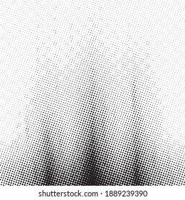 Abstract grunge halftone dots texture background. Modern dotted template vector illustration for design, covers, web sites, banners. Retro background, pop art style.