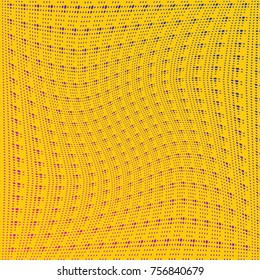 Abstract grunge halftone dots texture 
background. Yellow monochrome dot pattern. Modern dotted template vector illustration for design, covers, web sites, banners
