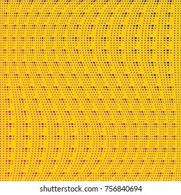 Abstract grunge halftone dots texture 
background. Yellow monochrome dot pattern. Modern dotted template vector illustration for design, covers, web sites, banners
