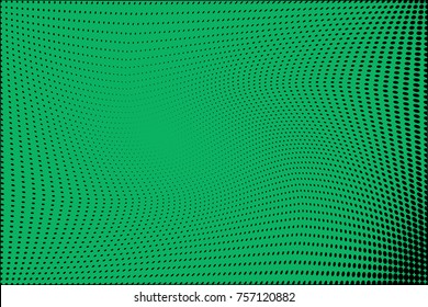 Abstract grunge halftone dots texture 
background. Modern dotted template vector illustration for design, covers, web sites, banners.Green monochrome dot pattern
