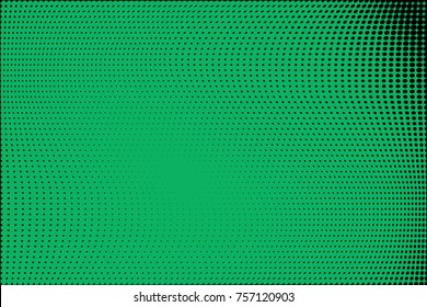 Abstract grunge halftone dots texture 
background. Modern dotted template vector illustration for design, covers, web sites, banners.Green monochrome dot pattern
