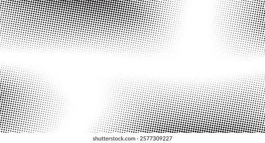 Abstract grunge halftone gradient background. Faded grit noise texture. White and black sand wallpaper art
