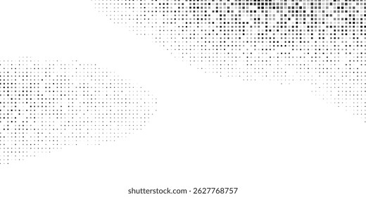 Fundo de gradiente de meio-tom grunge abstrato. Textura de ruído de grão desbotado. Papel de parede de areia branca e preta. Retro pixelated pano de fundo moderno abstrato simples arte