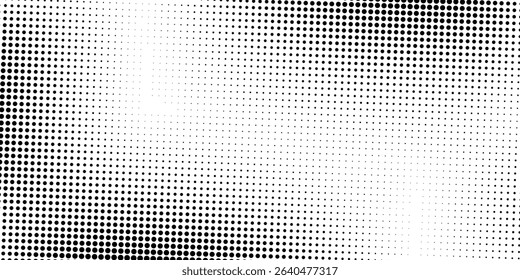 Abstract grunge halftone gradient background. Faded grit noise texture. White and black sand wallpaper modern abstract