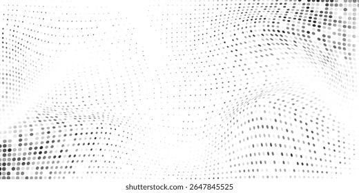 Abstract grunge halftone gradient background. Faded grit noise texture. White and black sand wallpaper design abstract modern