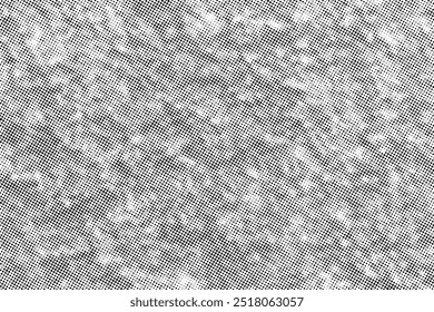 Abstract grunge halftone pattern. Black dost texture background.