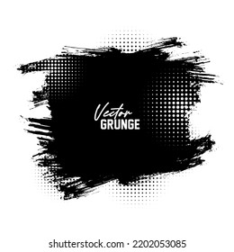 Abstract Grunge Halftone Splatter Texture Background Design Vector