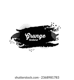 Abstract grunge halftone splatter texture vector