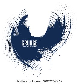 abstract grunge and halftone swirl background