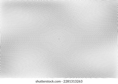 Abstract grunge halftones background. Distress Dirty Damaged Spotted Circles Overlay Dots Texture. Grunge Effect. Dotted design element.