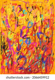 Abstract grunge hand drawn line background vector illustration.