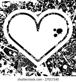 abstract grunge heart