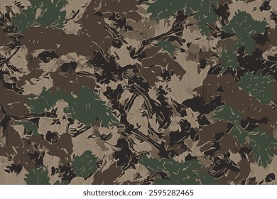 Abstract grunge hunting camouflage seamless pattern texture. Camo pattern, hunting seamless pattern. hunting camo. Vector camouflage