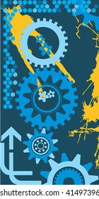 Abstract grunge industrial background