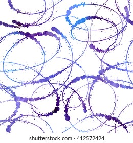 Abstract grunge lines seamless pattern. Vector background.