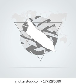 Abstract grunge map Aruba print for t-shirt. Map Aruba modern street style attributes. Vector art. Map Aruba for. HIPSTER print for t-shirt.