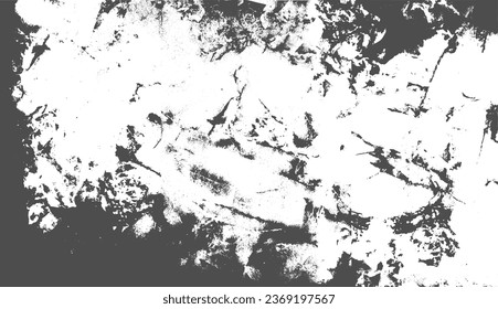 Abstract grunge marble background in black and white. Paint liquid splashes. Rough acrylic paint surreal structure. Modern digital backdrop. Cracks, scuffs, scratches. Ink slaps. Stone, rock surface