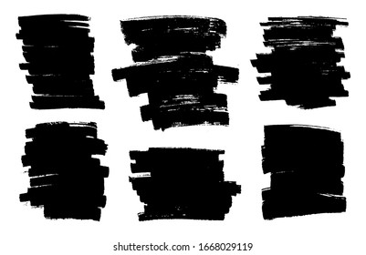 Abstract grunge marker background set