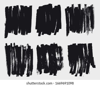 Abstract grunge marker banners template