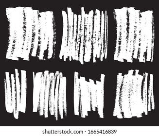 Abstract grunge marker stains set