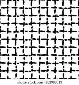 Abstract grunge minimalistic seamless pattern, design element. Can be used for invitations, greeting cards, scrapbooking, print, gift wrap, manufacturing. Grid background