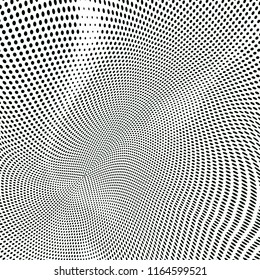 Abstract grunge monochrome halftone pattern. Design template vector illustration with dots. Modern dotted background for web sites, sticker labels,postcards,banners, corporate identity, cover design