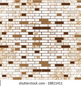 Abstract grunge mosaic tiles vector illustration