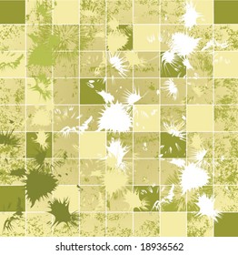 Abstract grunge mosaic tiles vector illustration