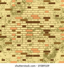 Abstract grunge mosaic tiles vector illustration