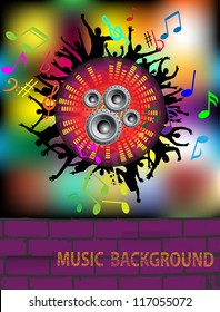 abstract grunge music background