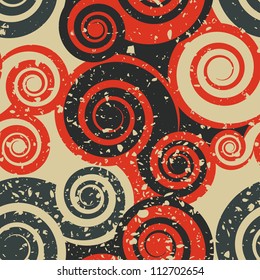 Abstract grunge orange seamless