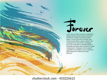 Abstract Grunge Paint Background for Text