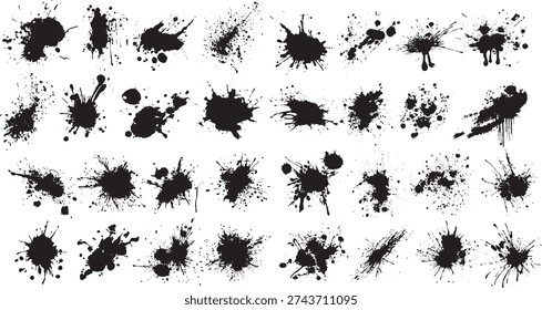 Abstractas grunge pincel trazo