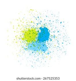 Abstract Grunge Paint Splashes