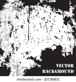 Abstract grunge painted scratched texture background. Vector illustration.