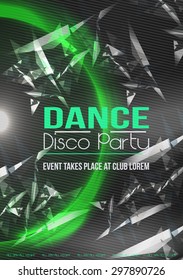 Abstract Grunge Party Template - Vector Illustration