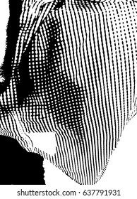 Abstract grunge pattern black and white. Dust overlay distress background. For create vintage, aging with noise, grain, small particles and lines. Vector illustration. Urban design. Halftone effect
