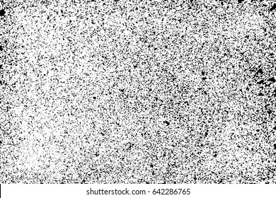 Abstract grunge pattern black and white. Distress background for create vintage, aging, futuristic, antiquity textures with noise, dust particles, small dots, speck. Vector illustration. Urban design 