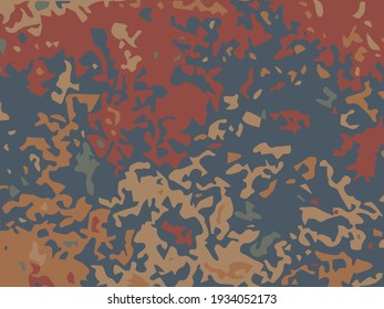 Patrón abstracto de gruñido. Estilo Camo. Graffiti digital. Ilustración del vector