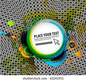 Abstract grunge pattern design, with sapce of your text background.